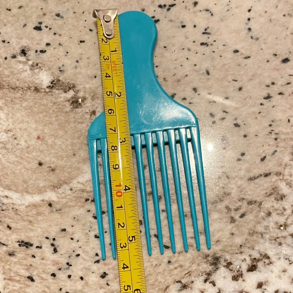 Vtg Goody Hair Pick Plastic Handle Lift Comb 6.5